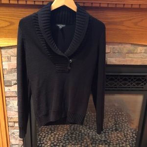 Lauren Jeans Co. black cowl neck sweater